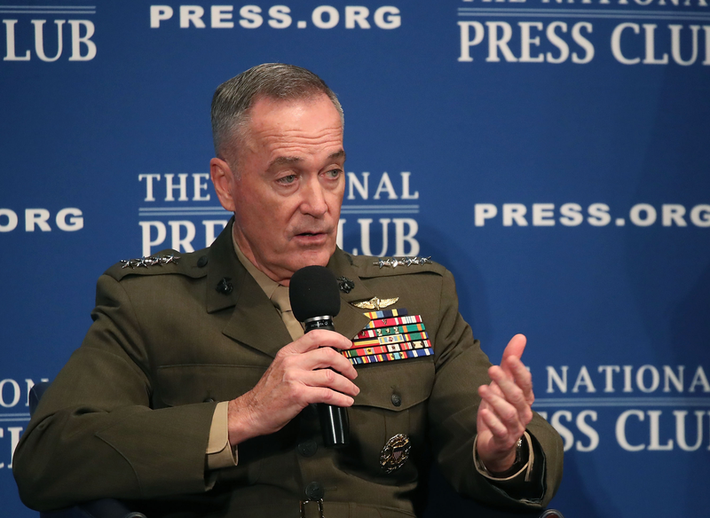 Chairman of the Joint Chiefs of Staff, Gen. Joseph Dunford speaks at the National Press Club on June 19, 2017. (Photo by Mark Wilson/Getty Images)